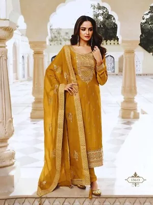 Indian Wear Dress Wedding Party Pakistani Gown Salwar Kameez Bollywood Suit • $73.89