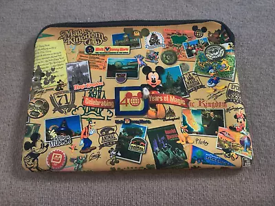 Disney World 40TH Anniversary Magic Kingdom Laptop Sleeve Case Reversible 15x11 • $21.99