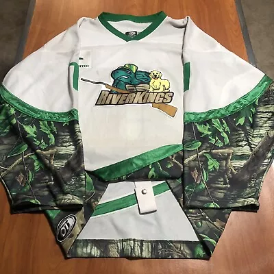 Game Worn Jean-Francois Racine Memphis Riverkings CHL Hockey Jersey Used 60 • $244.35