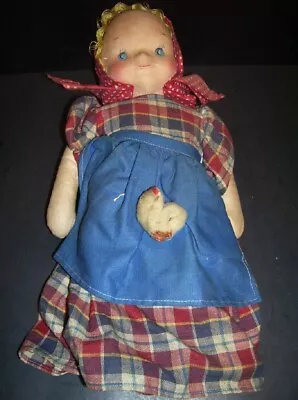 Vintage CHILDHOOD CLASSIC Cloth Wind Up Doll ~ Works! • $25.99