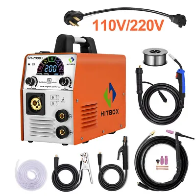 4 In1 200A MIG Welder Inverter Gasless/Gas ARC TIG MIG Welding Machine 110V 220V • $199.99