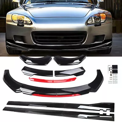 For Honda S2000 Car Front Bumper Lip Splitter Lower Spoiler Body Kit+Side Skirts • $184.99