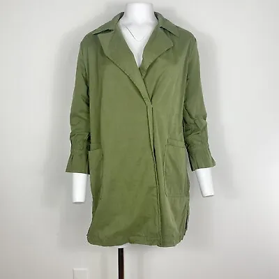 Zara Kids Girls Jacket Trench Coat Army Green 11-12 Yrs 152 Cm 5475/604 • $15