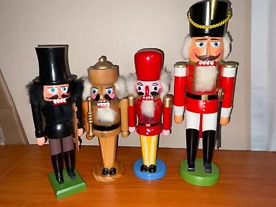 Vintage Christmas Nutcracker Lot Set Of 4 Erzgebirge 11-15 Inches • $29.99