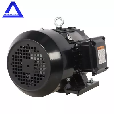 5 HP 3 Phase Electric Motor 1800 RPM 184T Frame TEFC 230/460 Volt Severe Duty • $443