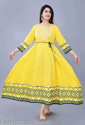 Beautiful Designer Kurta Indian Bollywood Anarkali Gown Kurti Party Wear Clothes • $37.94