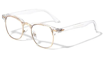 Transparent Retro Square Horn Rimmed Glasses Clear Lenses Classic Casual Fashion • $9.95