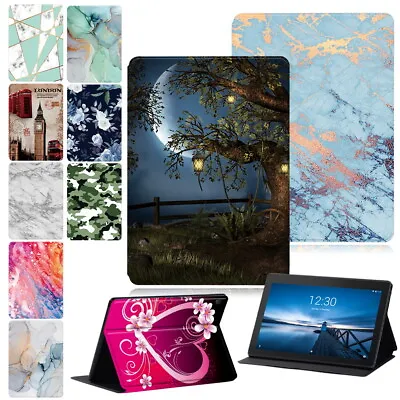 £7.99 • Buy Leather Tablet Stand Folio Cover Case For Lenovo Tab E10/M7/M8/M10/ M10 FHD Plus