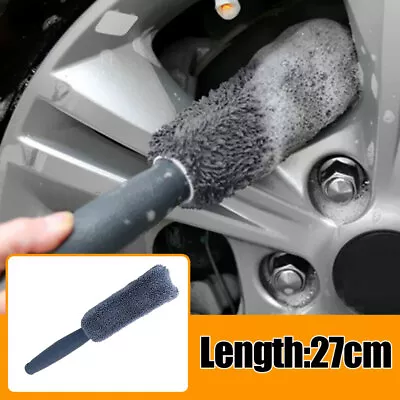 Car Parts Tire Wheel Wash Scrubber Detailing Cleaner Brush Tool Plastic Handle • $7.52