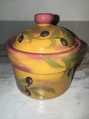 LESAL Ceramic Hand Painted Rooster Cookie Jar Lisa Lindberg Van Nortwick SIGNED • $49.95