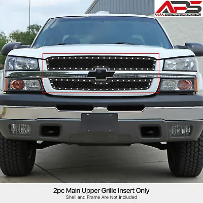 Fits 03-06 Chevy Avalanche/03-05 Silverado 1500/SS/03-04 2500 Rivet Mesh Grille • $100.99