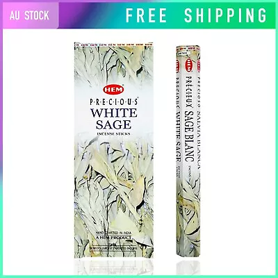 6packs Of 20sticks HEM White Sage Incense Hexagon Medita Home Bulk Box Authentic • $14.75