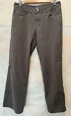 Ibex Gray Organic Cotton Outdoor Hiking Pants Straight Leg Ankle Pocket 10 FLAW • $34.99