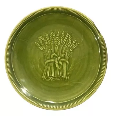 Vintage 1953 Franciscan Wheat Winter Green Earthenware Bread Plate • $15