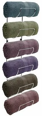 Sorbus Towel Rack Holder- Wall Mounted Storage Organizer For Bathroom Spa/Salon • $29.99