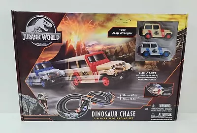 Jurassic World Dinosaur Chase Slot Racing Set 2.4m Track 2 Player *BRAND NEW*  • $119.95