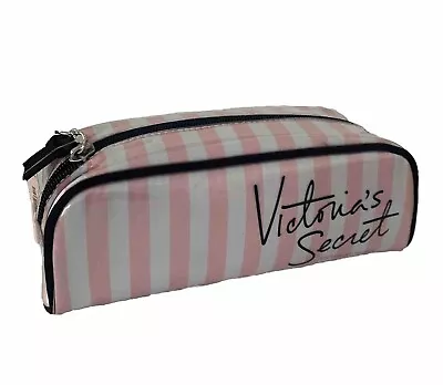 Victoria's Secret Cosmetic Makeup Signature Stripe Clutch Bag NWT • $17.49