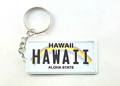Hawaii License Plate Aluminum Ultra-Slim Souvenir Keychain 2.5 X1.25 X0.06  • $7.45