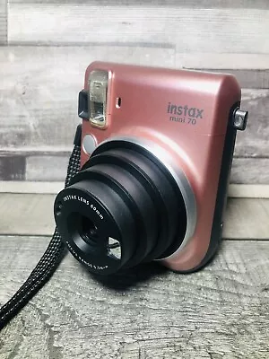 FUJIFILM Instax Mini 70 Exclusive Rose Gold Instant Film Camera • £47.95