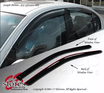 For 1994-2004 Chevrolet S-10 Smoke Window Visor Rain Guard Deflector 2pcs Set • $33.27