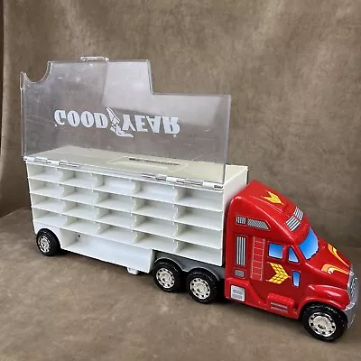 Vintage 1999 Goodyear Truck -Hot Wheels/Matchbox 1:64 Car Case Redbox Storage • $24.95