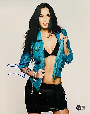 Megan Fox Sexy Authentic Signed 11x14 Photo Leather Jacket BAS Beckett Witnessed • $98.98