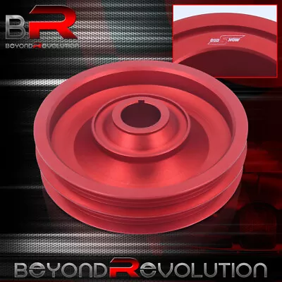 For Civic Integra Del Sol Crank B Series Underdrive Harmonic Balancer Pulley Red • $51.99