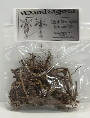 RAIZ DE MANDRAGORA  28gr MANDRAKE ROOT WICCAN RITUAL SPELL SPECIAL ON SALE ! • $10.99