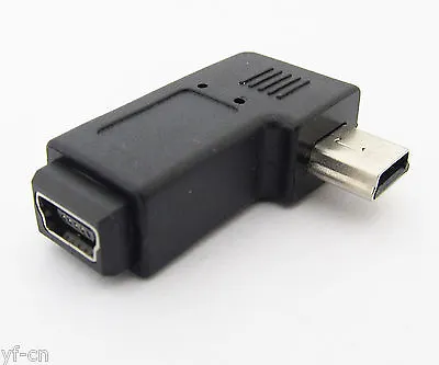 1pc Mini 5pin USB Male To Female Left Angle 90 Degree USB Adapter Connector • $1.65
