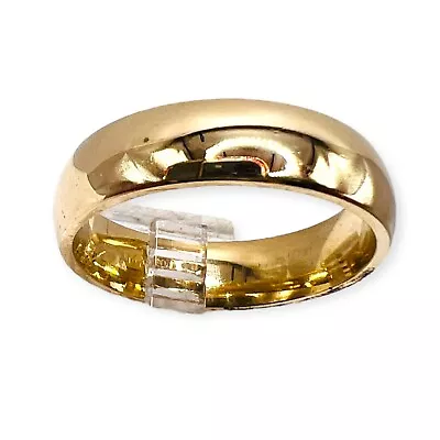 14k Solid Yellow Gold 6 Mm Plain Wedding Band Ring 9.65 Grams Sz 11 • $877.50