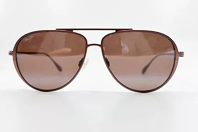 Maui Jim Shallows Polarized 543-19A Brown Satin Rose Mirror Aviator 8536 • $89.99