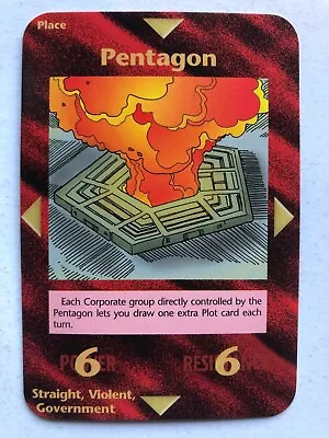 Illuminati New World Order Card Game - Pentagon Card - Steve Jackson - Limited • $39.99