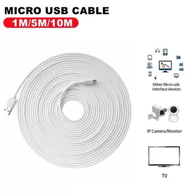 1m/2m/3m/5m/6m/7m/8m/10m Micro Usb Charging Charger Cable For Smart Phone AU • $9.89