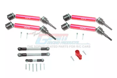 For Traxxas Maxx-STNLESS STL TIE ROD+25T SERVO HORN&STEEL F+R CVD DRV SHFT-Red • $81.90