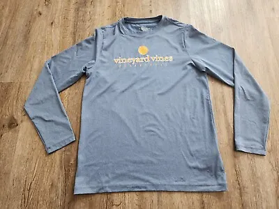 Vineyard Vines Basketball Shirt Performance Youth Boys Size M Medium 12-14 Blue • $17.99