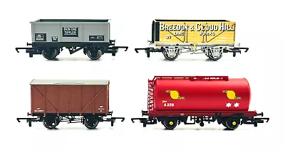 Hornby 00 Gauge - R1126 - 'mixed Freight' Rolling Stock Only X 4 Wagons Unboxed • £24.95