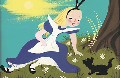 Mary Blair Concept Art Alice In Wonderland With Dinah Disney Poster Print 11x17 • $16.19