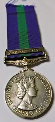 Eiir Gs Medal With Canal Zone Clasp Sapper Royal Engineers Boxed • £195