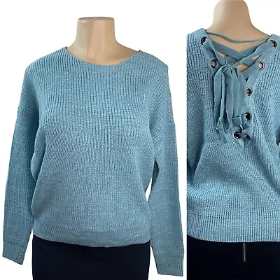 Vero Moda Sweater Womens Size Small Rib Knit Tied Back Long Sleeve Warm Cozy New • $9.98