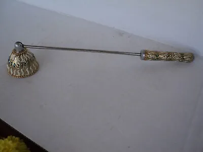 Vtg Multi Colored Jeweled Silver Tone Candle Snuffer Altar Tool -  FREE PEACOCK • $12