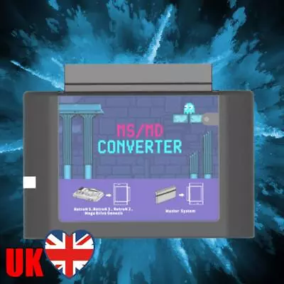 MS To MD Game Burner Card Games Video Cassette For Master System For Megedrive • £10.67