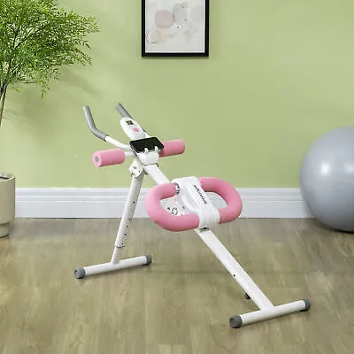 Ab Machine Foldable Abs Trainer With Adjustable Height And LCD Monitor • £56.99
