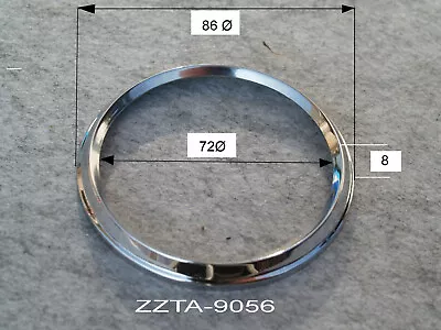 Chrome Ring 86mm With Edge For VDO Etc Gasket • $19.68