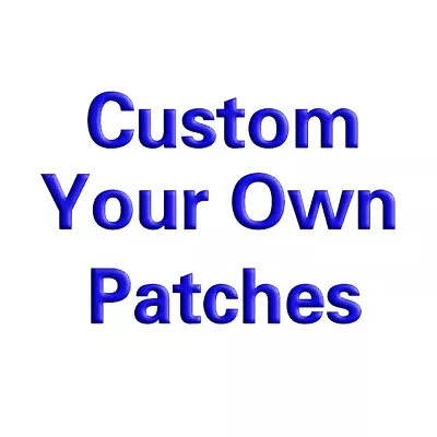 Custom Iron On Embroidered Patches Chenille Letters Logo PVC Tactical Badges • $5