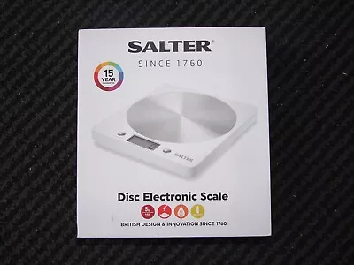 Salter Black Electric Scale With Stainless Steel Platform • £10