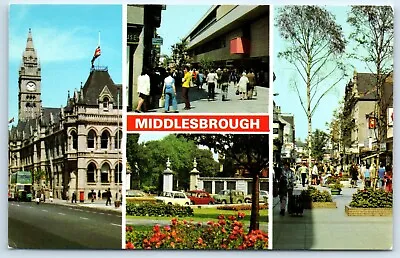 Postcard Middlesborough North Yorkshire England 4 Views • £2.50