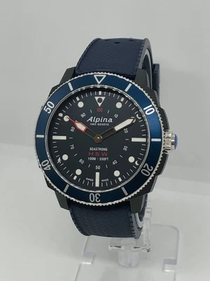$300 • Buy Alpina HSW Sapphire Crystal AL282X4V6 Seastrong Mens Smart Watch Swiss Made 44mm