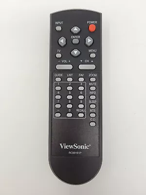 ViewSonic RC00161P TV Remote Control Clicker - GENUINE • $14.17