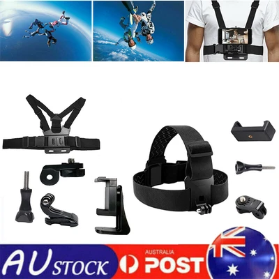 $14.79 • Buy Cell Phone Chest Mount Harness Strap Holder Clip For IPhone Samsung Gopro OSMO