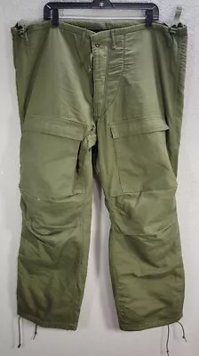 Vintage 70s Men's Chemical Protective Military Pants Trousers Green Sz L • $36.12